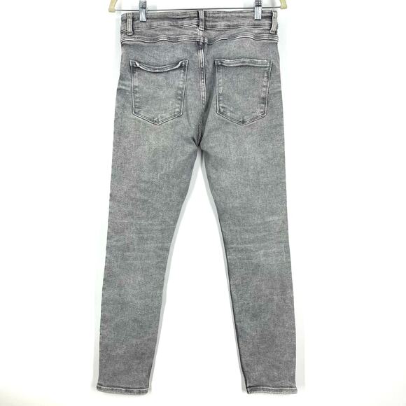 Zara Woman High Rise Skinny Jeans Faded Gray Women's Size 10 - Picture 2 of 7